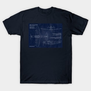 P39 Airacobra Blueprint T-Shirt